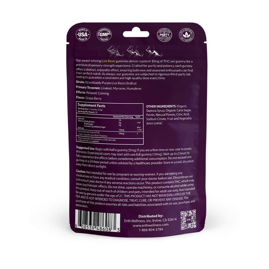 Δ9 THC Gummies – 10mg per gummy - 300mg per bag